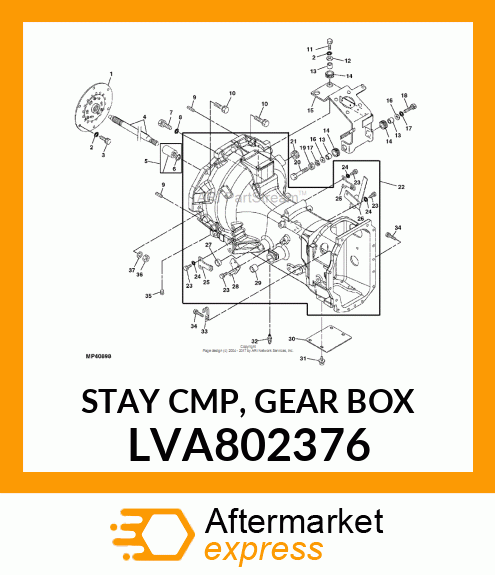 STAY CMP, GEAR BOX LVA802376