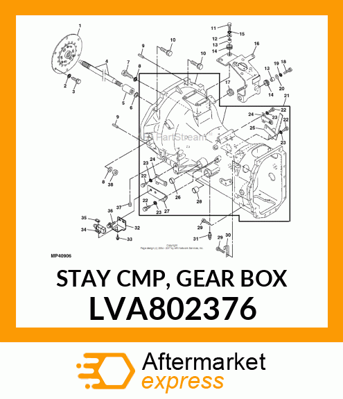 STAY CMP, GEAR BOX LVA802376