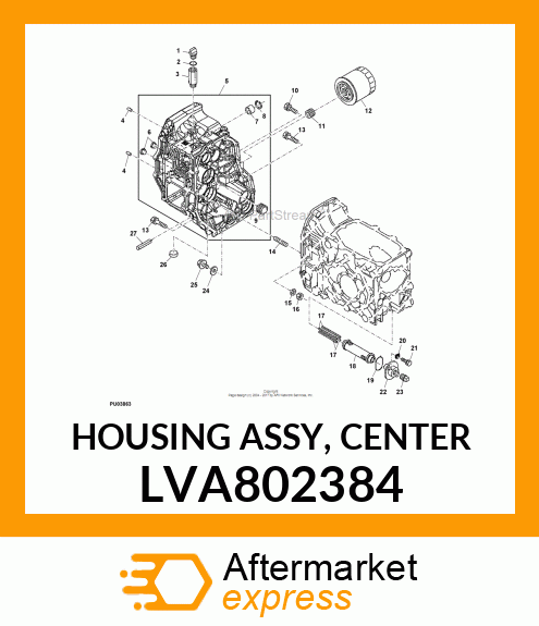 HOUSING ASSY, CENTER LVA802384