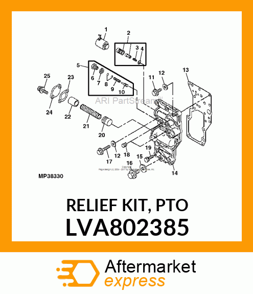 RELIEF KIT, PTO LVA802385