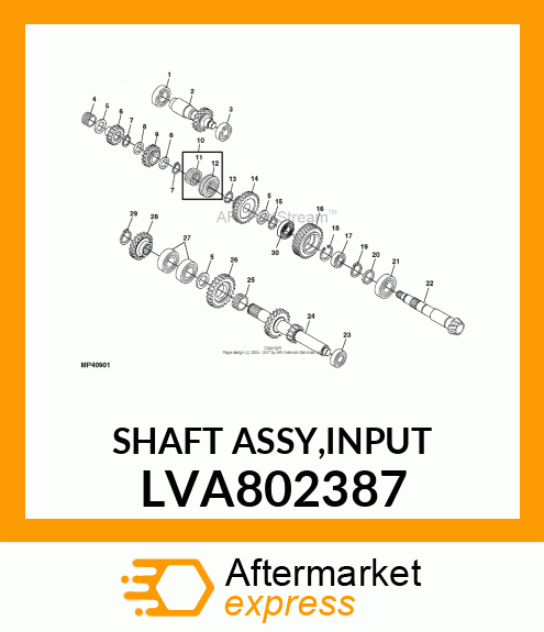 SHAFT ASSY,INPUT LVA802387