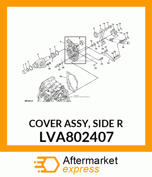 COVER ASSY, SIDE R LVA802407