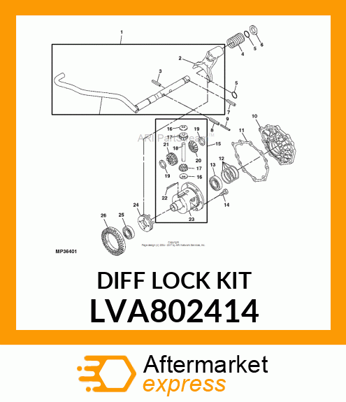 DIFF LOCK KIT LVA802414