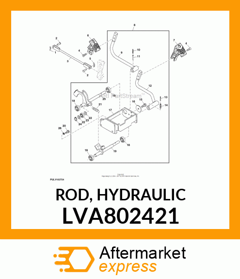 ROD, HYDRAULIC LVA802421