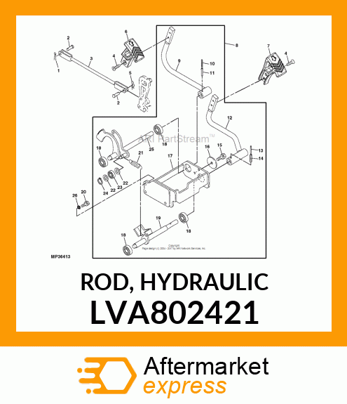 ROD, HYDRAULIC LVA802421