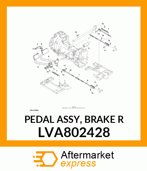 PEDAL ASSY, BRAKE R LVA802428