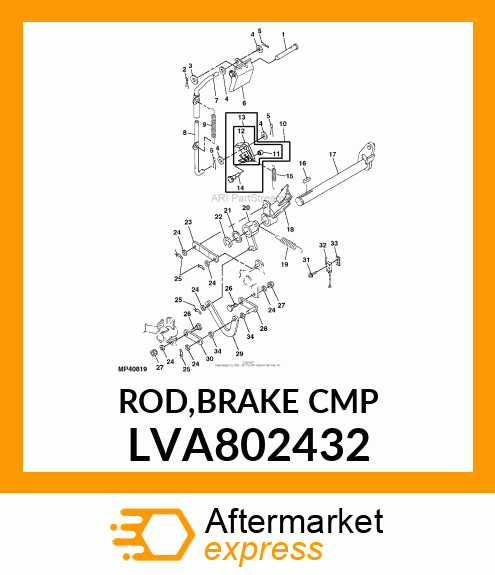 ROD,BRAKE CMP LVA802432