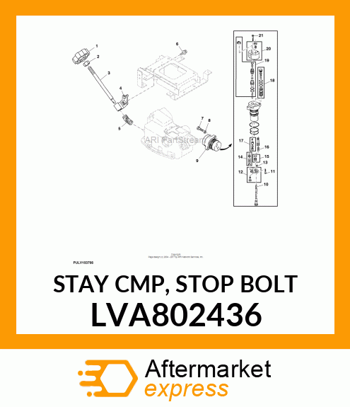 STAY CMP, STOP BOLT LVA802436