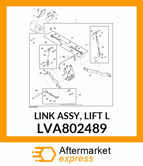 LINK ASSY, LIFT L LVA802489