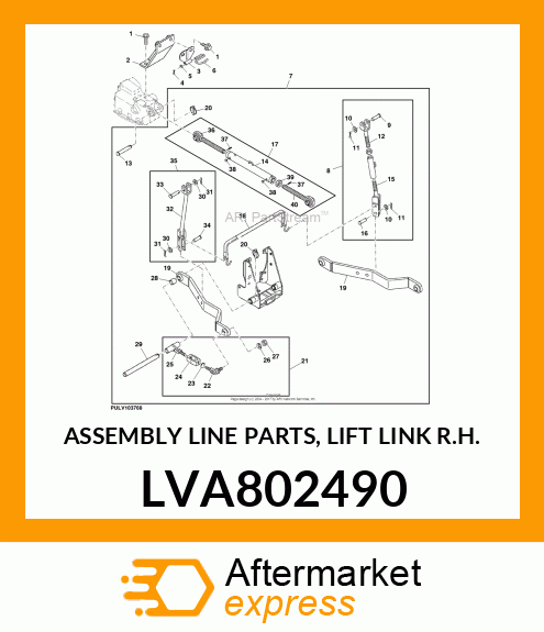 LINK ASSY, LIFT RH LVA802490