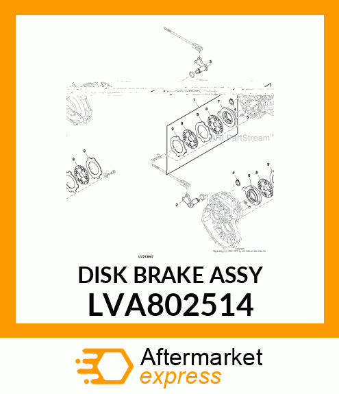 BRAKE, DISK BRAKE ASSY LVA802514