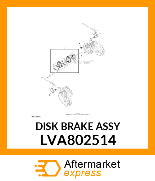 BRAKE, DISK BRAKE ASSY LVA802514