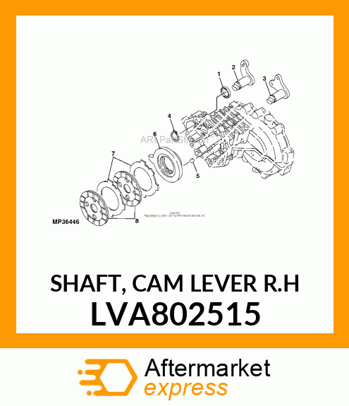 SHAFT, CAM LEVER R.H LVA802515