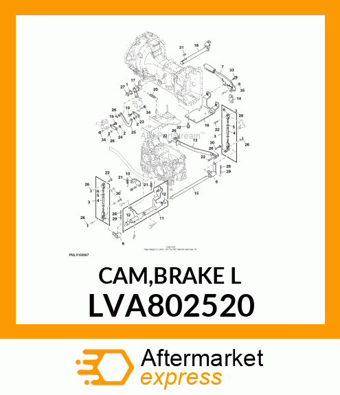 CAM,BRAKE L LVA802520