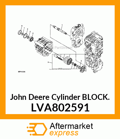 CYLINDER BLOCK, CYLINDER ASSY, BLOC LVA802591