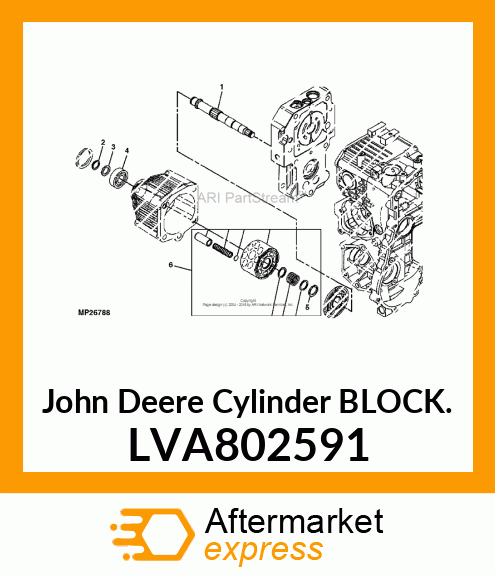 CYLINDER BLOCK, CYLINDER ASSY, BLOC LVA802591