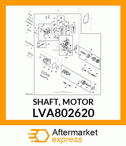 SHAFT, MOTOR LVA802620