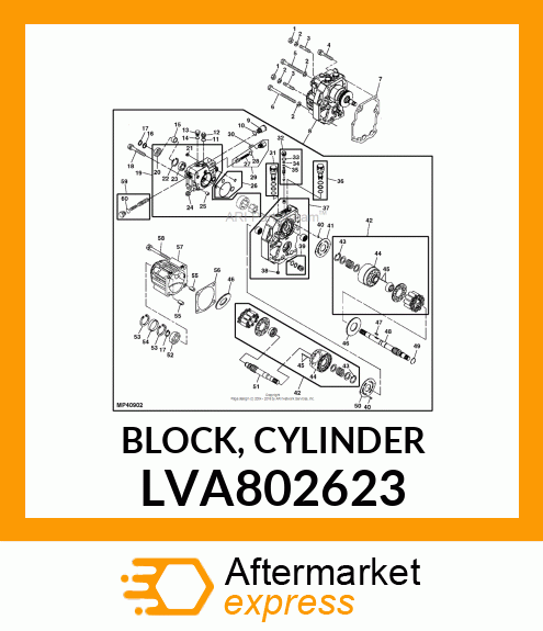 CYLINDER BLOCK, BLOCK, CYLINDER LVA802623