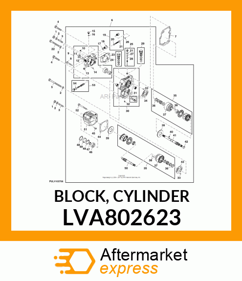 CYLINDER BLOCK, BLOCK, CYLINDER LVA802623