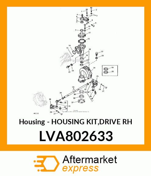 Housing - HOUSING KIT,DRIVE RH LVA802633