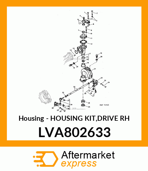 Housing - HOUSING KIT,DRIVE RH LVA802633