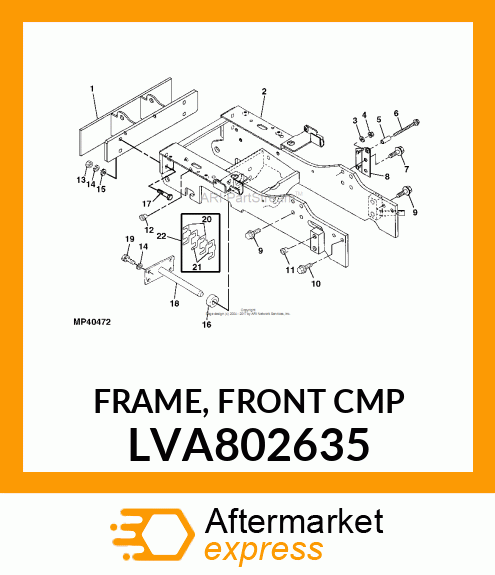 FRAME, FRONT CMP LVA802635