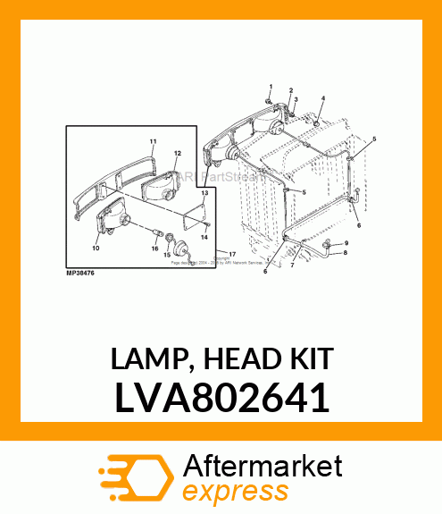 LAMP, HEAD KIT LVA802641