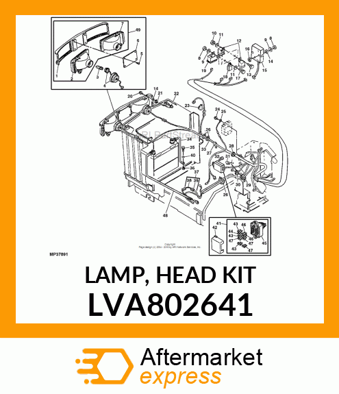 LAMP, HEAD KIT LVA802641