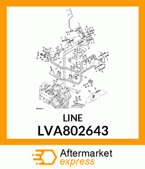 LINE, PRESSURE B LVA802643