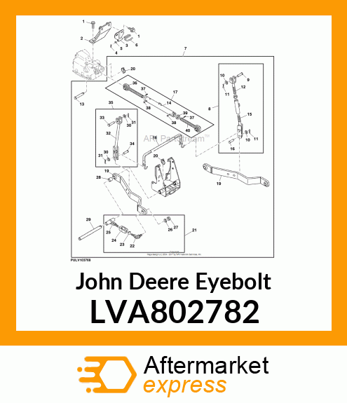 EYE BOLT LH ASSY LVA802782