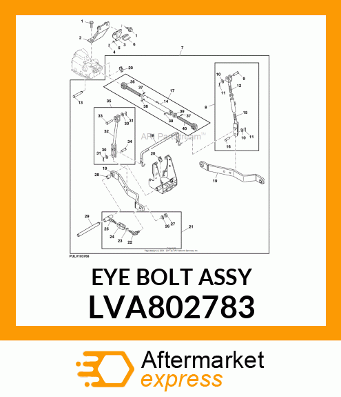 EYE BOLT ASSY LVA802783