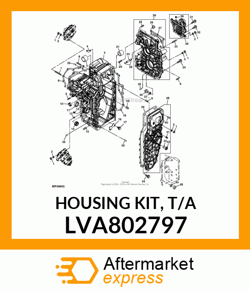 HOUSING KIT, HOUSING KIT, T/A LVA802797