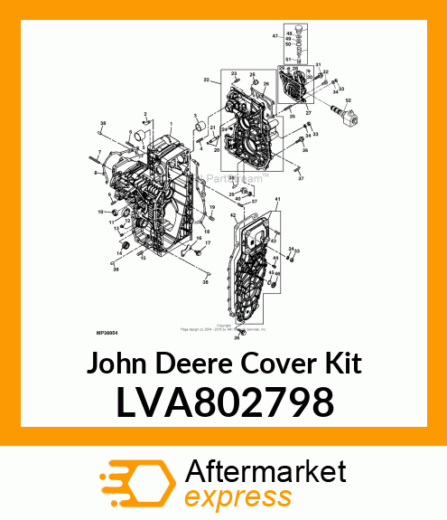 COVER KIT, REAR COVER KIT, T/A LVA802798