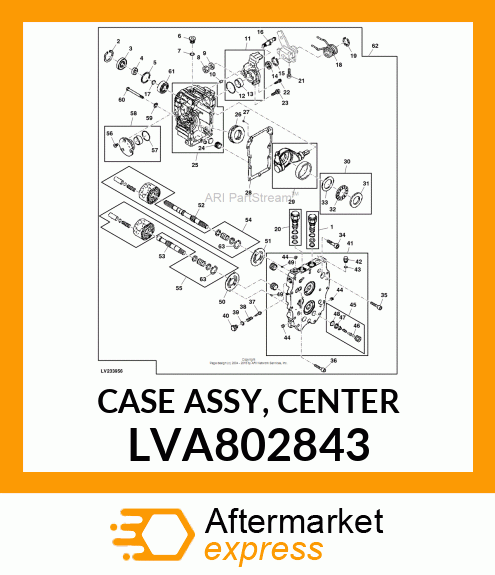 CASE ASSY, CENTER LVA802843