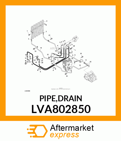 PIPE,DRAIN LVA802850