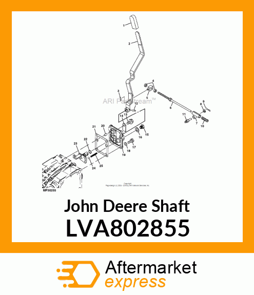 SHAFT, HYD.CONTROL LVA802855