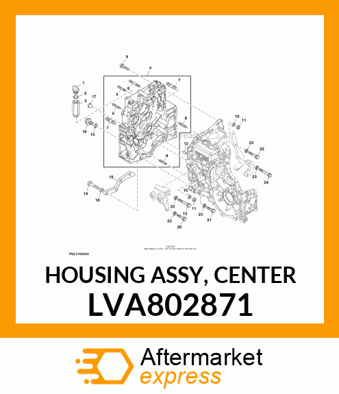 HOUSING ASSY, CENTER LVA802871