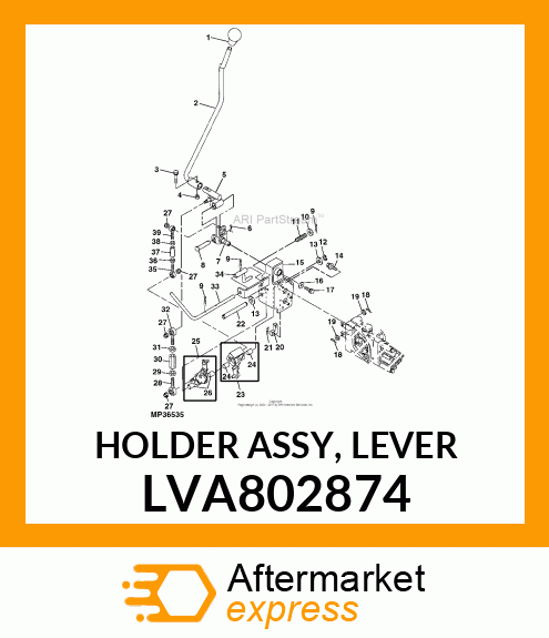 HOLDER ASSY, LEVER LVA802874