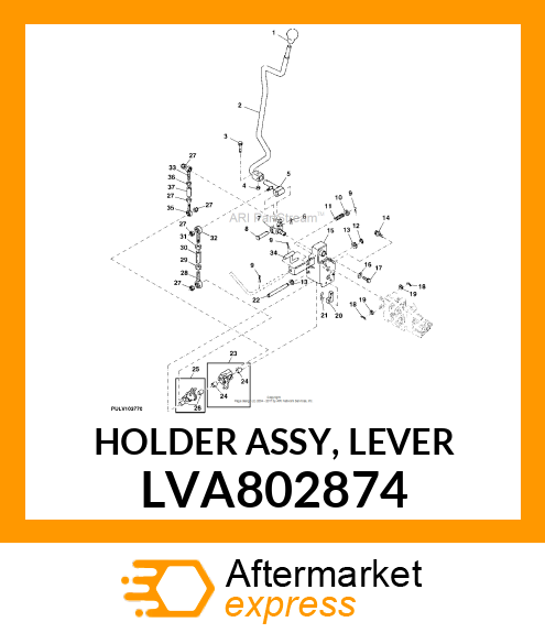 HOLDER ASSY, LEVER LVA802874