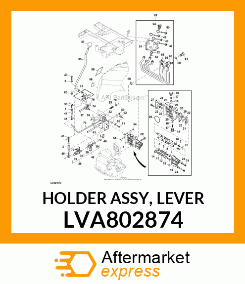 HOLDER ASSY, LEVER LVA802874