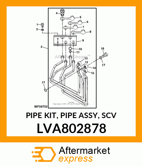 PIPE KIT, PIPE ASSY, SCV LVA802878