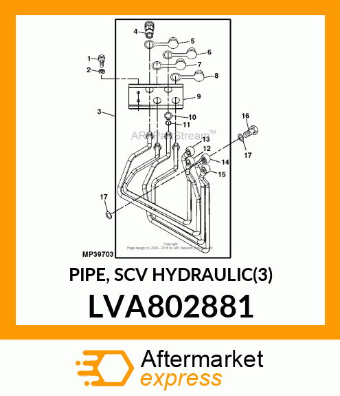 PIPE, SCV HYDRAULIC(3) LVA802881