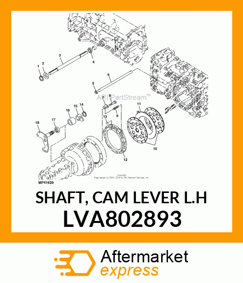 SHAFT, CAM LEVER L.H LVA802893