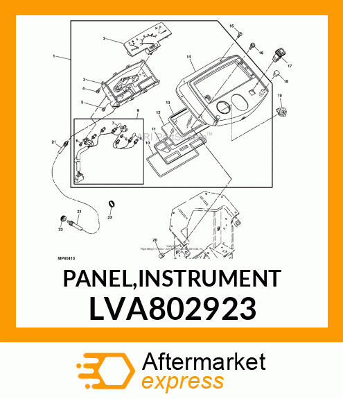 PANEL,INSTRUMENT LVA802923