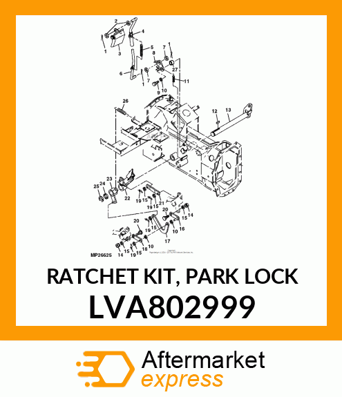 RATCHET KIT, PARK LOCK LVA802999