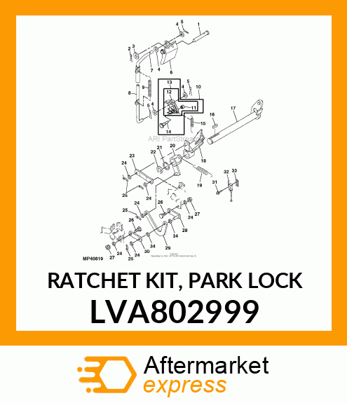 RATCHET KIT, PARK LOCK LVA802999