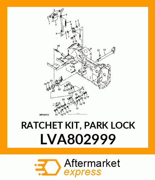 RATCHET KIT, PARK LOCK LVA802999