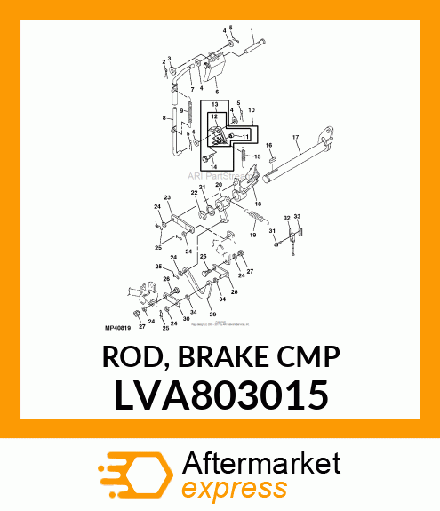 ROD, BRAKE CMP LVA803015