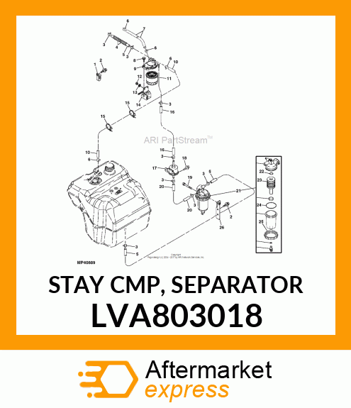 STAY CMP, SEPARATOR LVA803018