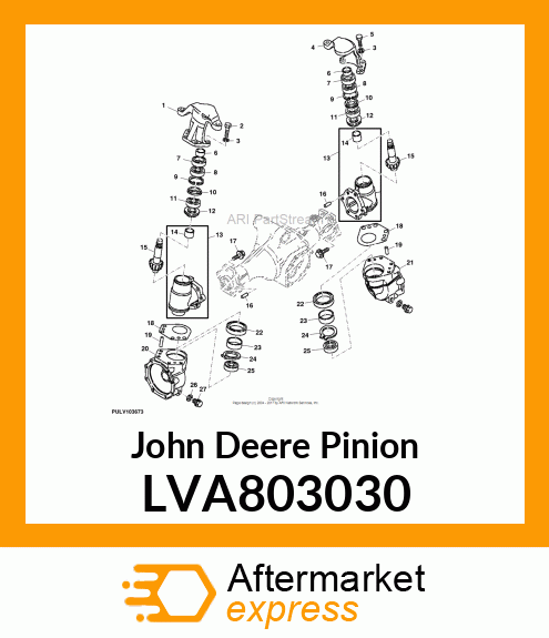 PINION, FRONT FINAL LVA803030